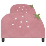 vidaXL Cadre de lit pour enfants avec tête de lit Rose 90 x 200 cm