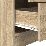 vidaXL Bureau avec rangement en chêne Sonoma et bois d'ingénierie
