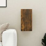 vidaXL Meuble TV Chêne fumé 30 5x30x60 cm Bois d'ingénierie