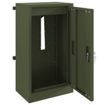 vidaXL boîte aux lettres Vert olive 30 x 23 x 55 cm Acier