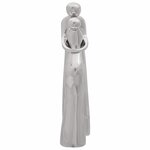 vidaXL Sculpture Argent 10x16x49 cm Aluminium