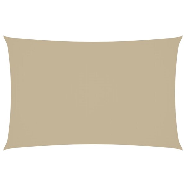 vidaXL Voile de parasol tissu oxford rectangulaire 2x5 m beige