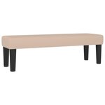 vidaXL Sommier à lattes de lit avec matelas Cappuccino 140x200 cm