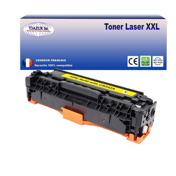 T3AZUR - Toner compatible avec Canon 716/731 Noire pour Canon LBP-5050  LBP-5050N  LBP-7100Cn  LBP-7110Cw Jaune- 1 400p