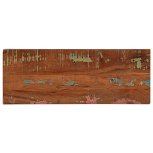 vidaXL Dessus de table 90x30x3 8 cm rectangulaire bois massif récupéré