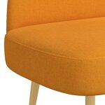 vidaXL Banc rembourré avec dossier Jaune foncé 110 x 60 x 76 cm