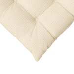 vidaXL Coussins de siège 4 Pièces Crème 40 x 40 x 6 cm