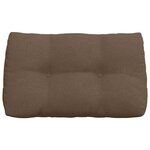 vidaXL Coussin de Dos Marron 80 x 24 x 50 cm tissu