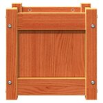 vidaXL Jardinières 2 Pièces cire marron bois de pin massif