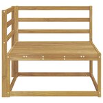 vidaXL Canapé d'angle extérieur Blanc 83 x 83 x 73 cm
