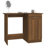 vidaXL Bureau Chêne marron 100x50x76 cm Bois d'ingénierie