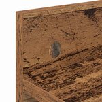 vidaXL Porte-manteau mural avec étagère Bois ancien 60 x 10.5 x 18 cm