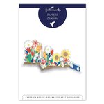 Carte pop up 3d fleurs - draeger paris