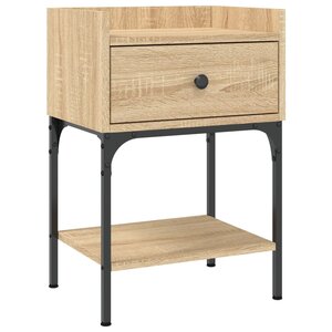 vidaXL Table de chevet chêne sonoma 40 5x31x60 cm bois d'ingénierie