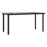 vidaXL Ensemble de mobilier de jardin 5 pièces en poly rotin gris