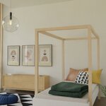 Lit enfant à baldaquin 90 x 200 MODULAR 2