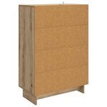 vidaXL Buffet Chêne Artisanal 66 x 34 5 x 95 cm Bois d’ingénierie