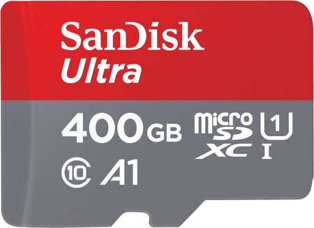 Carte mémoire Micro SD Sandisk Ultra Android 400Go Classe 10 + adaptateur SD