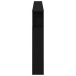Tête de lit de rangement vidaXL avec lumières LED Chêne noir 220x18 5x103 5 cm