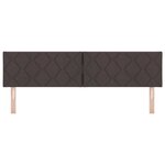 vidaXL Tête de Lit en Tissu Geometric Manuel Marron foncé 180 cm tissu