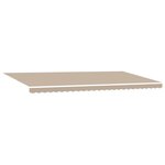 vidaXL Auvent Rétractable Beige 600 × 350 cm tissu