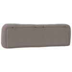 vidaXL Coussin de tête de lit Hvar taupe 180 cm tissu