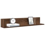 vidaXL Étagères murales 2 Pièces chêne marron 100x16 5x16 5 cm