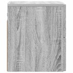 vidaXL Cabinet de chevet mural 2 pièces Sonoma gris 33 x 34 5 x 40 cm