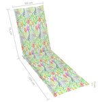 vidaXL Chaise de terrasse avec repose-pied et coussin Acacia solide