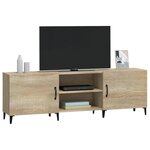 vidaXL Meuble TV chêne sonoma 150x30x50 cm bois d'ingénierie