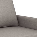 vidaXL Ensemble de canapés 3 Pièces avec coussins Taupe Tissu