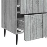 vidaXL Cabinet de chevet avec tiroir Sonoma gris 43 x 34 5 x 49 5 cm