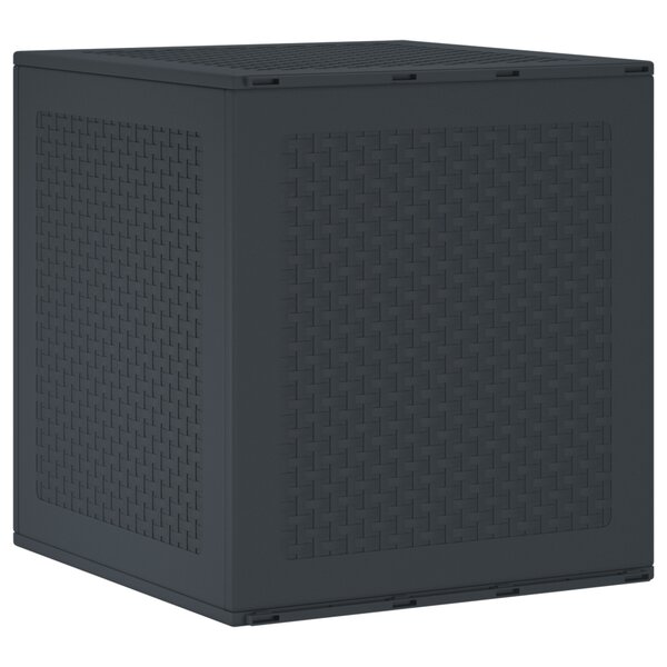 vidaXL Boîte de Rangement Anthracite 55x53x57 cm PP