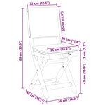 vidaXL Chaises de bistrot d'extérieur 4 pc Crème blanc