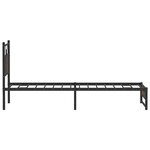 vidaXL Cadre de lit sans matelas chêne marron 90x200cm bois ingénierie
