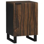 vidaXL Meuble de salle de bain Marron et Noir 38 x 33.5 x 58 cm