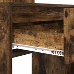 vidaXL Tables de maquillage pour chambre Chêne fumé 80 x 39 6 x 135 cm