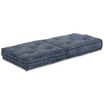 vidaXL Canapé Modulable Impression Indigo 70 x 70 x 36 cm tissu