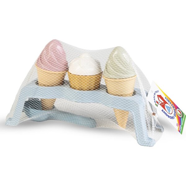 Androni Giocattoli 3403-0000 - Set de plage pour cupcakes et crèmes glacées