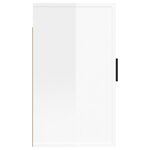 vidaXL Meuble TV mural Blanc brillant 40x34 5x60 cm