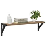 vidaXL Étagères Murales 2 Pièces Chêne artisanal 60 x 15 x 15 5 cm