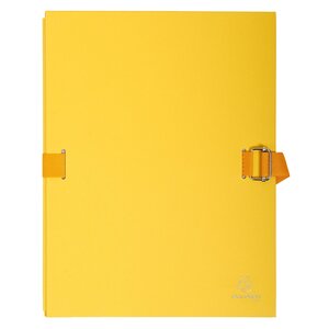 Chemise Dos Extensible Avec Rabat Papier - 24x32cm - Jaune - X 10 - Exacompta