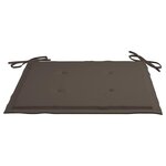 vidaXL Ensemble à manger d'extérieur pliable avec coussin 3 Pièces Teck