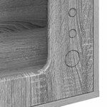 vidaXL Maison pour chat Gris Sonoma 51 x 30 x 42 cm Bois d'ingénierie