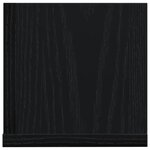 vidaXL Étagères murales 2 Pièces noir 75x16 5x16 5 cm bois d'ingénierie