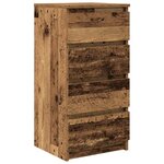 vidaXL Buffet vieux bois 37 5x35x76 cm bois d'ingénierie
