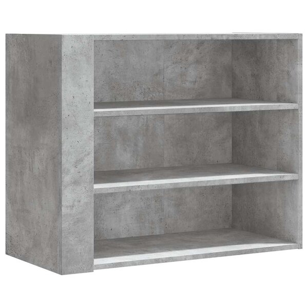 vidaXL Armoire murale gris béton 75x35x60 cm bois d'ingénierie
