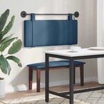 vidaXL Tête de lit suspendue Avec lumière LED Bleu Tissu