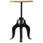 vidaXL Table de bar Bois de manguier massif 60 x (76-110) cm