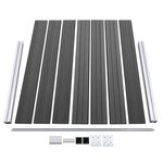 vidaXL Ensemble de panneau de clôture WPC 526x146 cm Noir